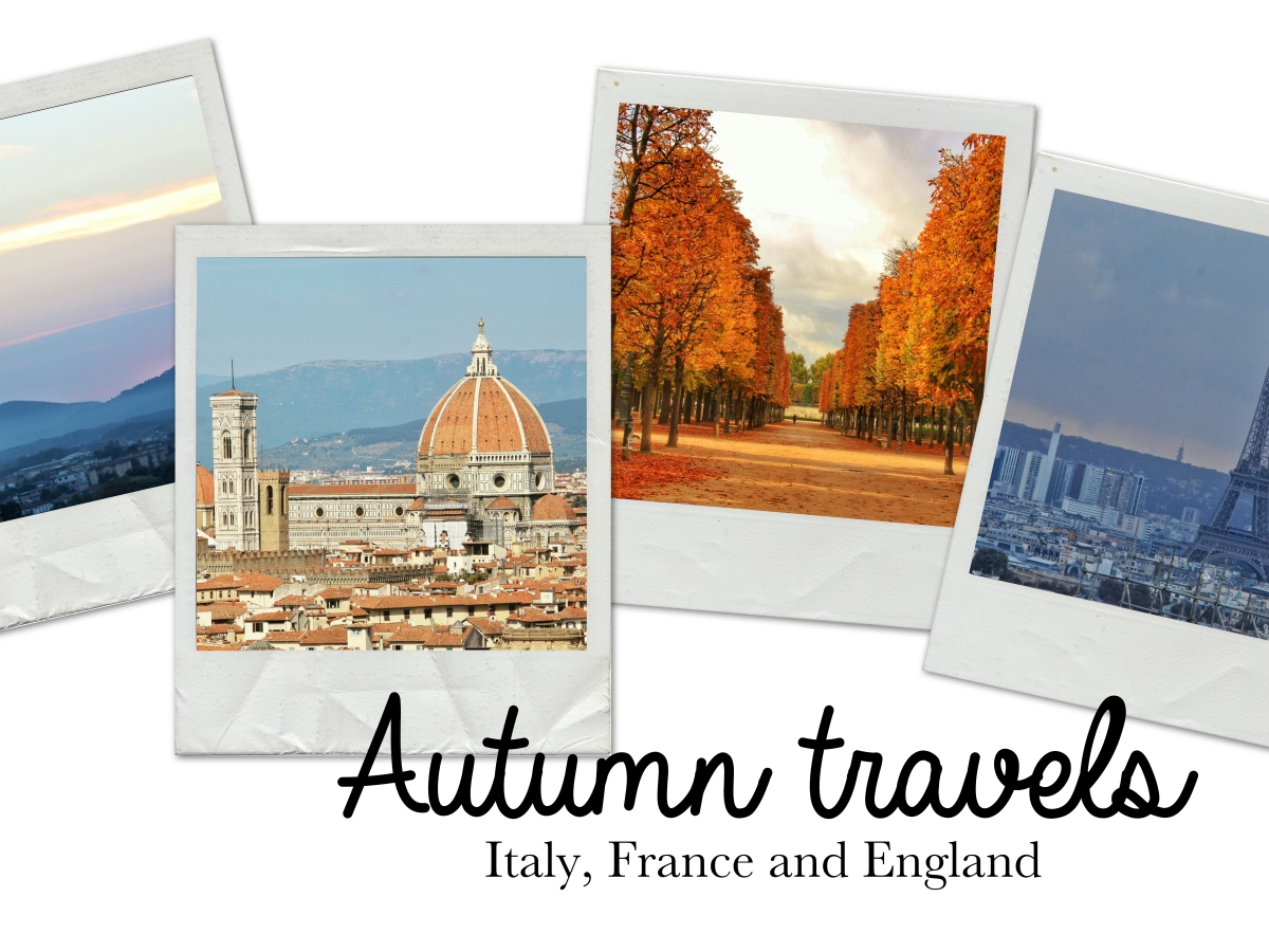September and October travels: Pisa, Lucca, Florence and Paris!